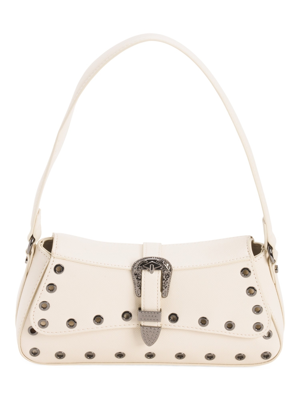 Betsey Johnson Cream Western Buckle Handbag